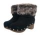 Lumberjack – kotníkové dámské boty na středně vysoké platformě s ozdobným kožíškem, 36 - 1/5