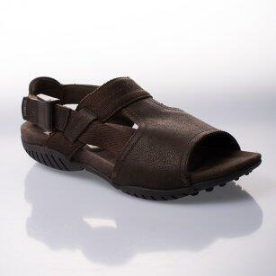 Pohodlné kožené sandály Levi's s plným nártem - černé