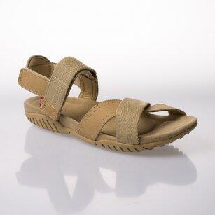 Pohodlné kožené sandály Levi's - béžové