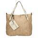Sisley shopping bag Raina – beige/white - 1/4