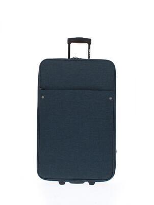 Jednoduchý střední textilní kufr CHEAP - Marina Galanti - jeans - 1