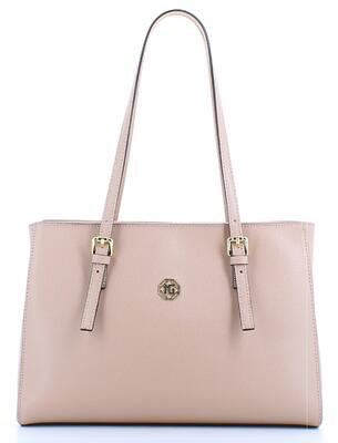 Luxusní kožená kabelka Marina Galanti "small shopping" - tělová - 1