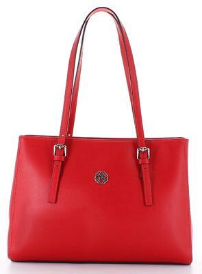 Luxusní kožená kabelka Marina Galanti "small shopping" - červená - 1