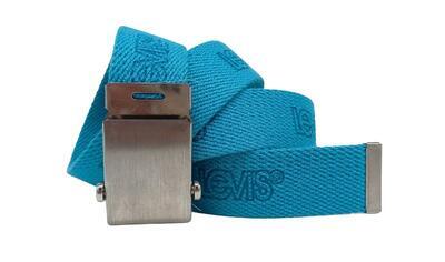 Levi's textilní úzký unisex pásek světle modrý - 1