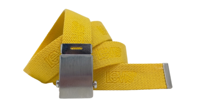 Levi's textilní úzký unisex pásek žlutý - 1
