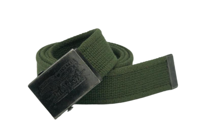 Levi's textilní unisex pásek v zelené barvě - 1