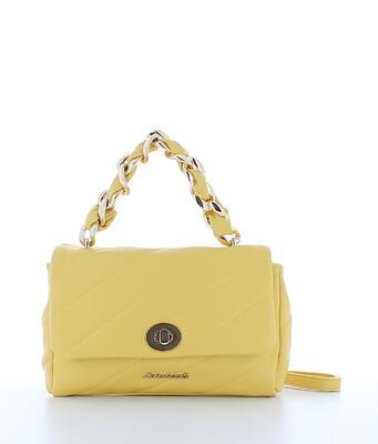 Marina Galanti flap bag - žlutá kabelka s klopou a ozdobným uchem - 1