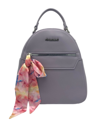 Marina Galanti backpack Květa – módní batoh v barvě lila s ozdobnou stuhou - 1