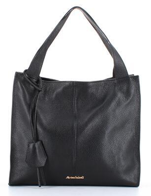 Jednoduchá luxusní kožená kabelka Marina Galanti - černá - 1