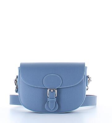 Marina Galanti menší kožená kabelka přes rameno - světle modrá - 1