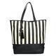 Sisley shopping bag Flora – black stripes - 1/6