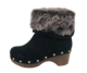 Lumberjack – kotníkové dámské boty na středně vysoké platformě s ozdobným kožíškem, 36 - 2/5