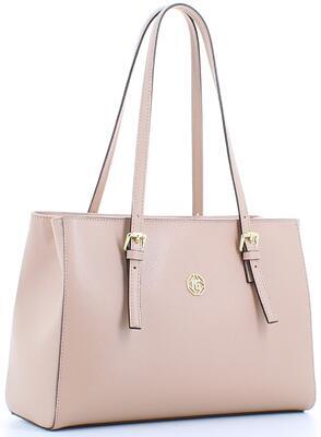 Luxusní kožená kabelka Marina Galanti "small shopping" - tělová - 2