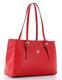 Luxusní kožená kabelka Marina Galanti "small shopping" - červená - 2/4