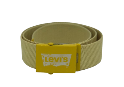 Levi's textilní unisex pásek – žlutý, 85 cm - 2
