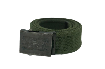 Levi's textilní unisex pásek v zelené barvě - 2