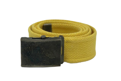 Levi's textilní unisex pásek – žlutý - 2