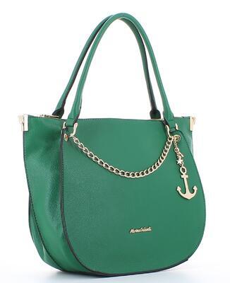 módní kabelka do ruky v trendy zelené barvě - 2