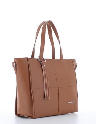 Marina Galanti shopping bag – kabelka s ozdobným střapcem hnědá - 2