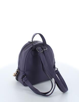 Marina Galanti backpack Zoe – malý fashion batůžek s ozdobným řetízkem v tmavě fialové - 2