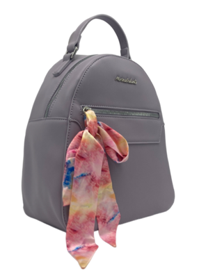 Marina Galanti backpack Květa – módní batoh v barvě lila s ozdobnou stuhou - 2