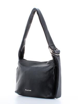 Marina Galanti - kožená kabelka přes rameno - hobo bag - černá - 2