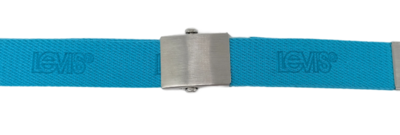 Levi's textilní úzký unisex pásek světle modrý - 3
