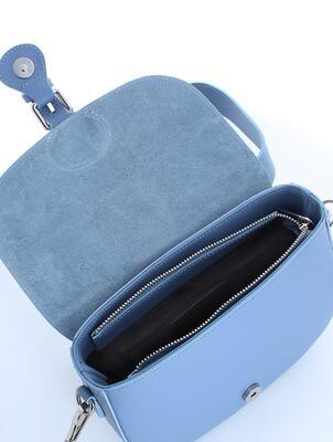 Marina Galanti menší kožená kabelka přes rameno - světle modrá - 3