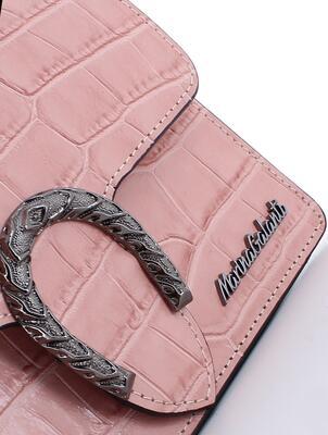 Marina Galanti - malá kožená kabelka s řetízkem přes rameno – imitace hadí kůže - 3