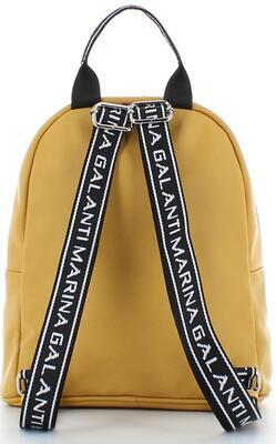 Módní koženkový batoh, Žlutá - 3