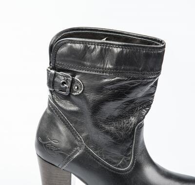 Dámská elegantní kožená obuv Levi's-černá - 4