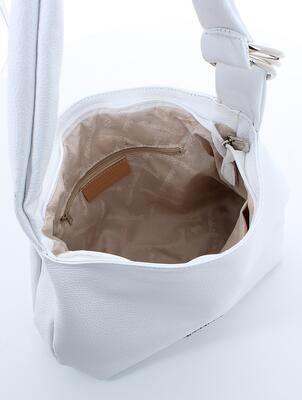 Marina Galanti - kožená kabelka přes rameno - hobo bag - bílá - 4