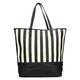Sisley shopping bag Flora – black stripes - 4/6