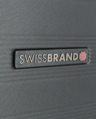 SWISSBRAND střední skořepinový kufr Cardiff ve stříbrné - 4