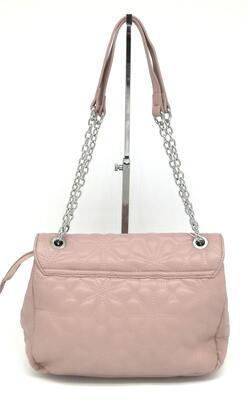 Marina Galanti flap bag – růžová kabelka s klopou s ozdobným prošíváním - 5