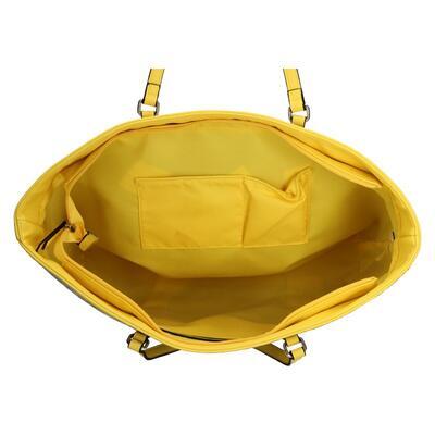 Sisley shopping bag Bice – yellow - 6